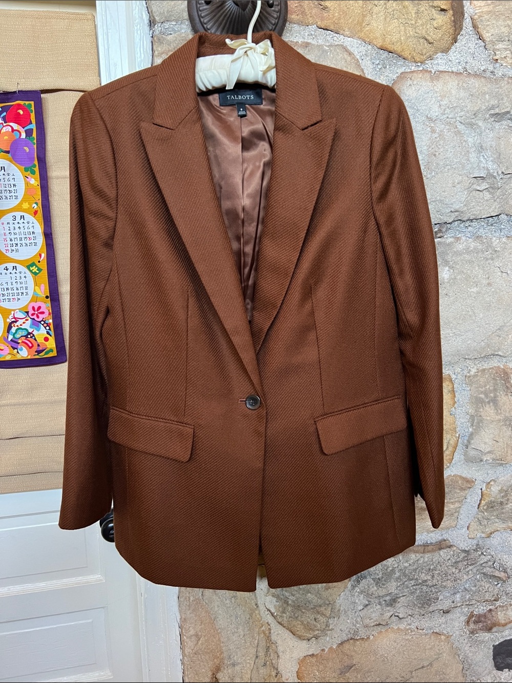 Talbots Brown Single-Button Blazer